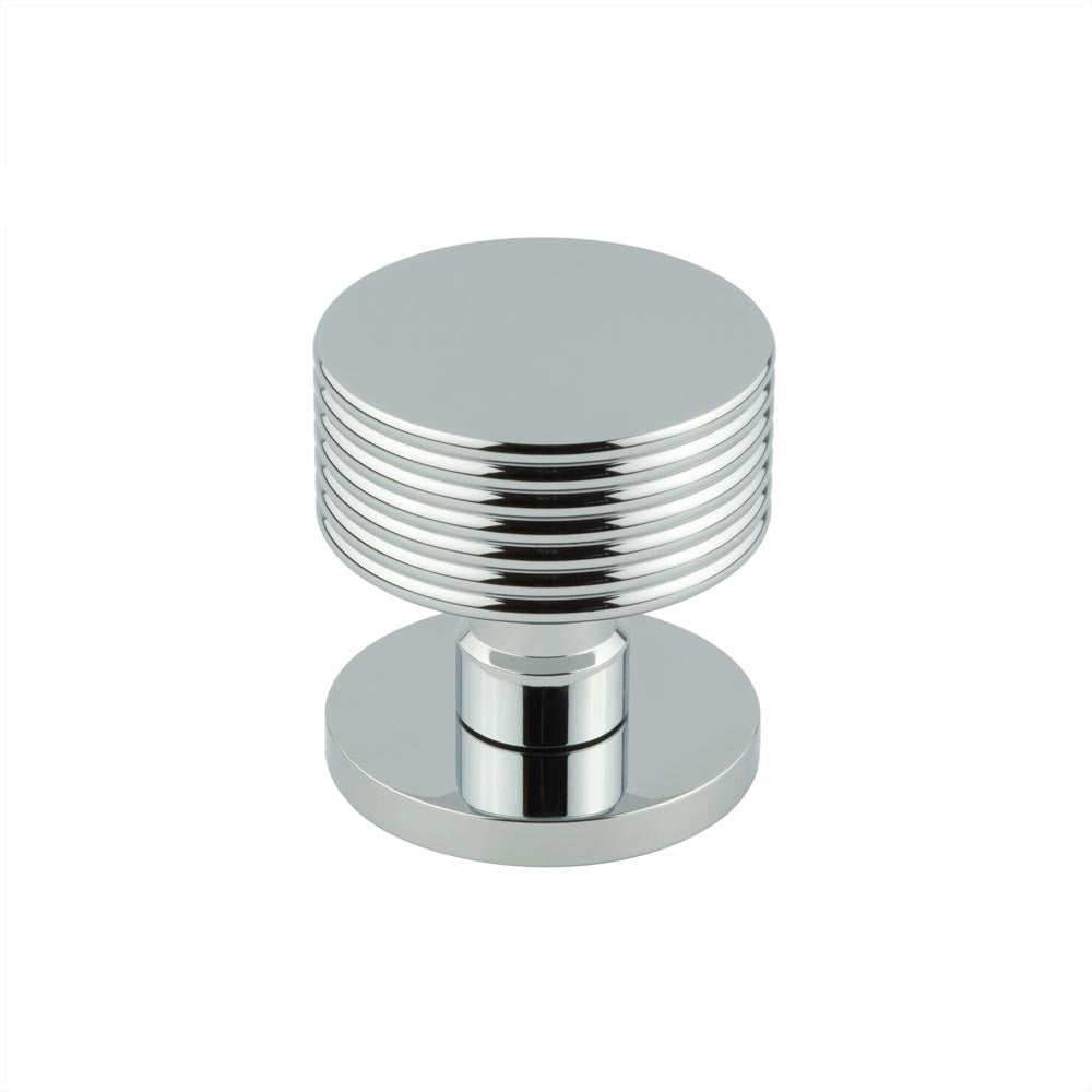 High quality image of Frelan - Ribbon Polished Chrome Mortice Knob Sku. JV802PC