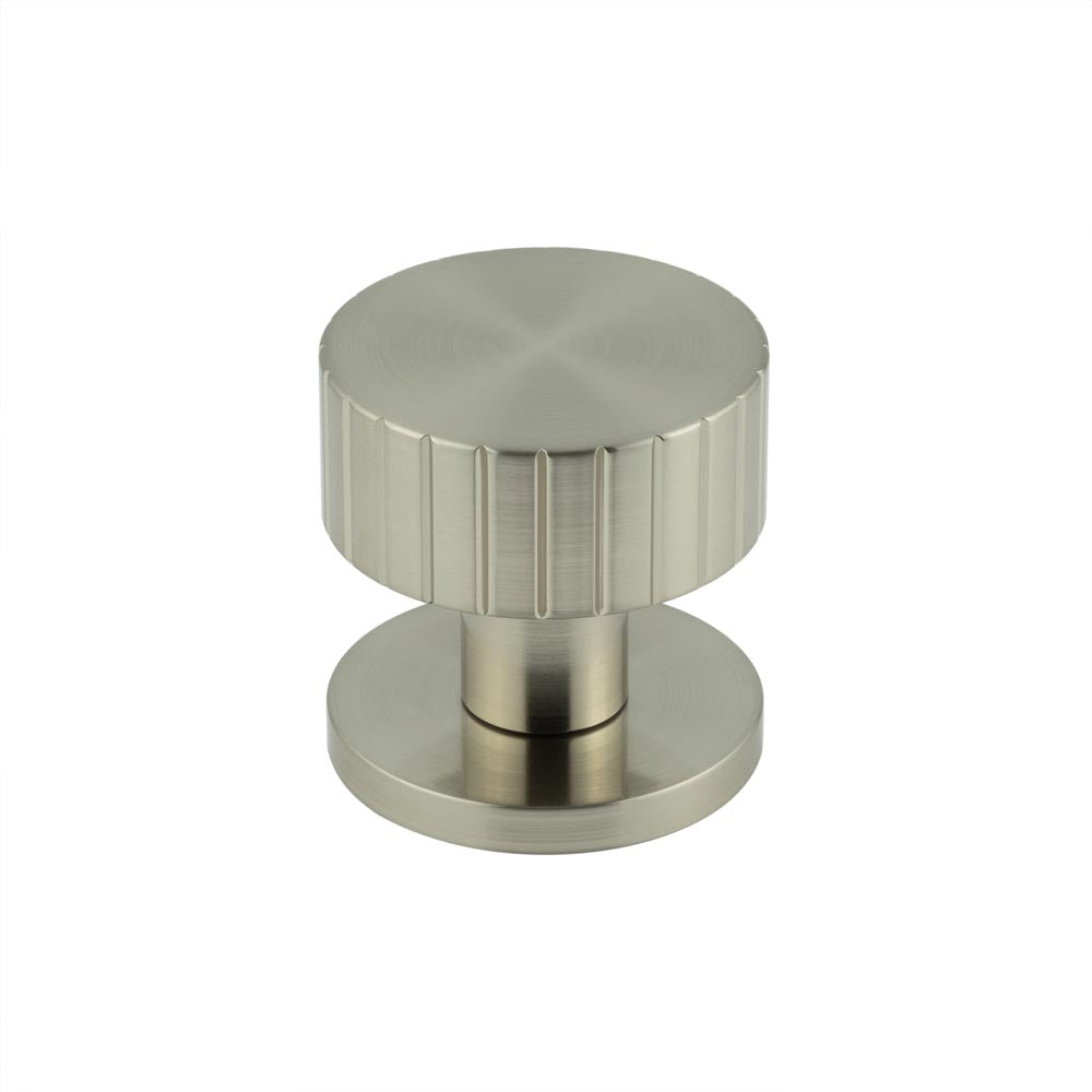 High quality image of Frelan - Cog Satin Nickel Mortice Knob Sku. JV803SN