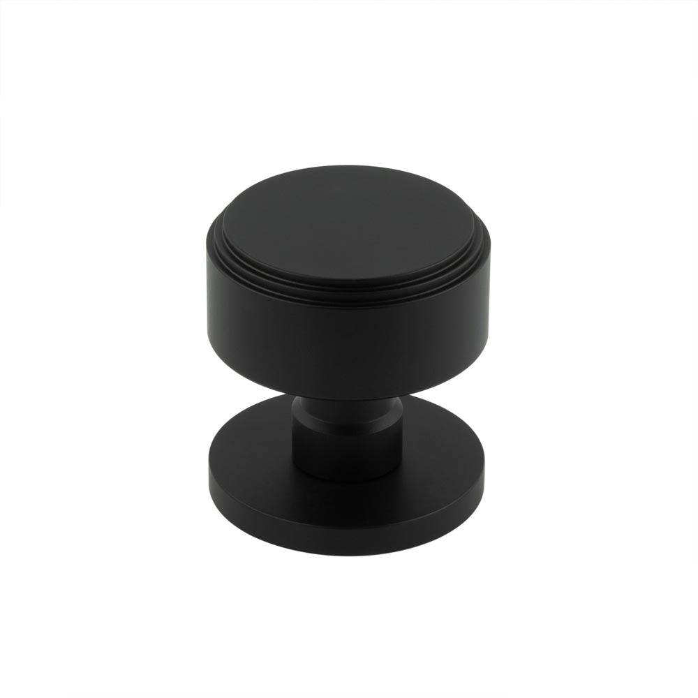 High quality image of Frelan - Step Black Mortice Knob Sku. JV804MB