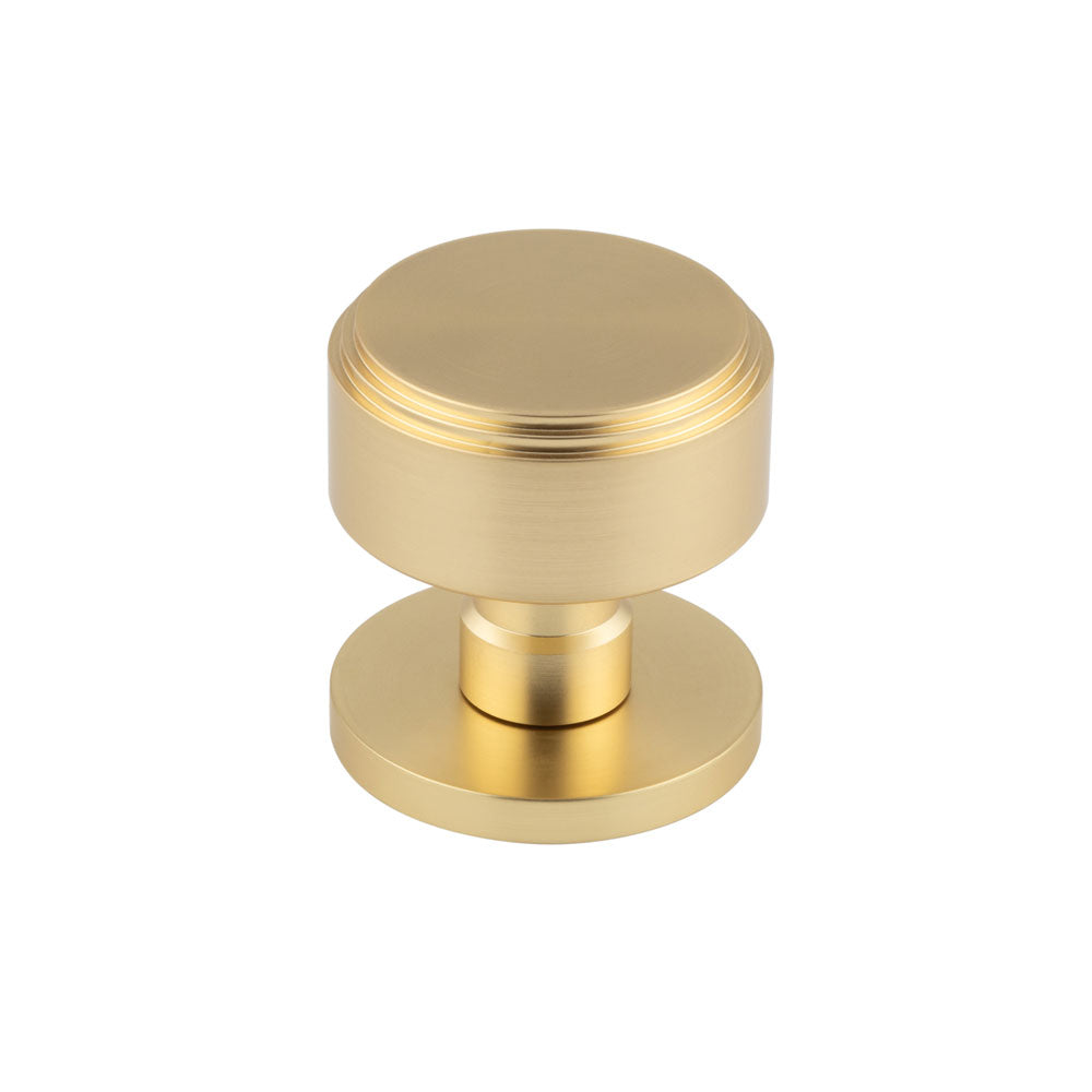 High quality image of Frelan - Step Satin Brass Mortice Knob Sku. JV804SB