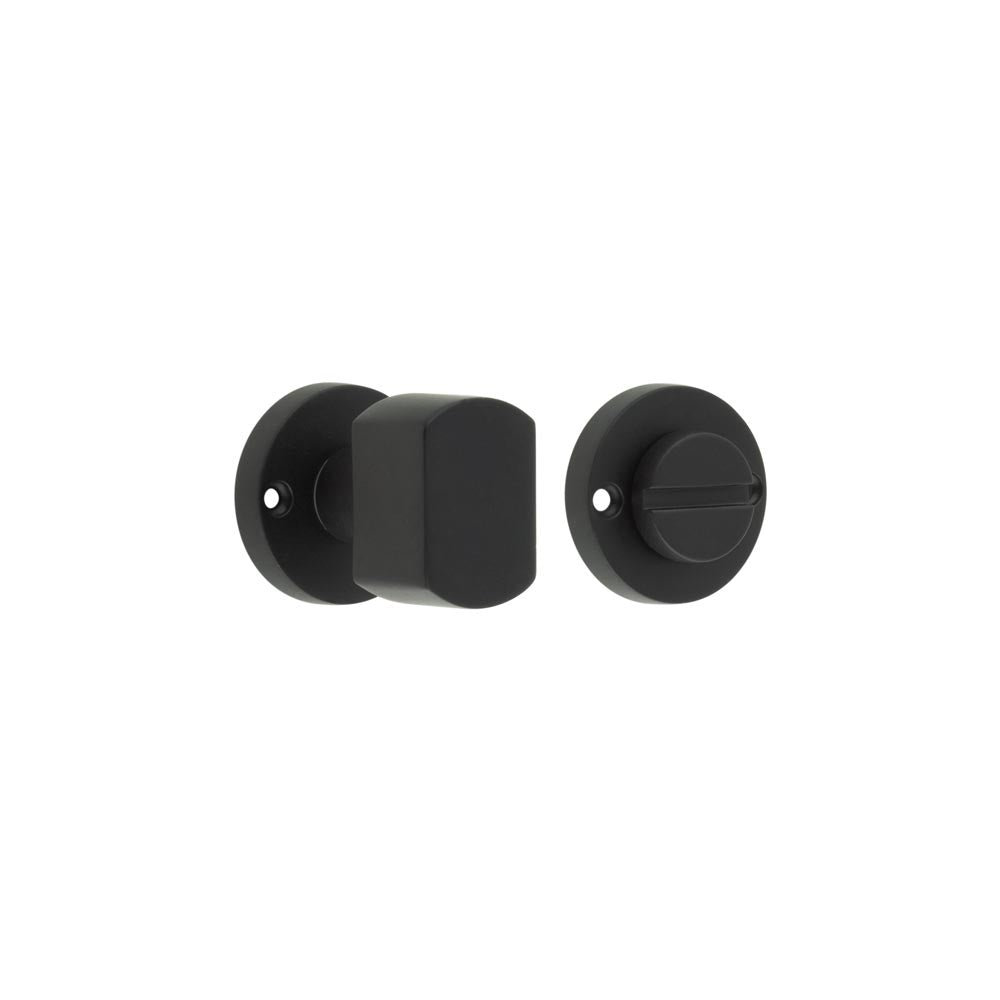 High quality image of Frelan - Contemporary Black Turn & Release for Mortice Knobs Sku. JV813MB