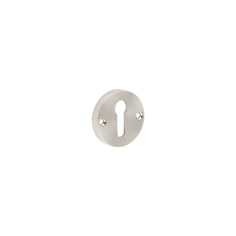 High quality image of Frelan - Contemporary Satin Nickel Escutcheons for Mortice Knobs Sku. JV866SN