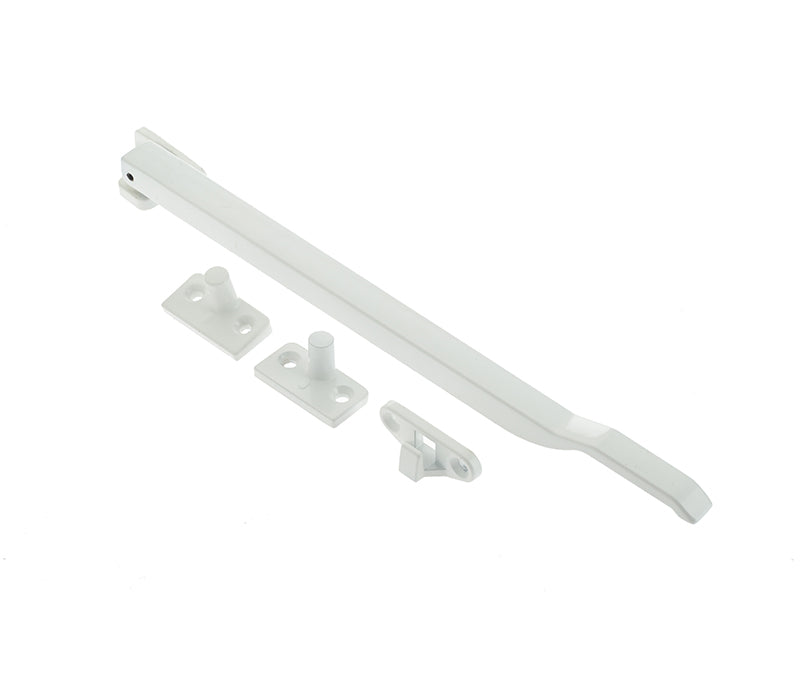 High quality image of Frelan - Modern Non Lockable Casement Stays 250mm White Sku. JW77WH