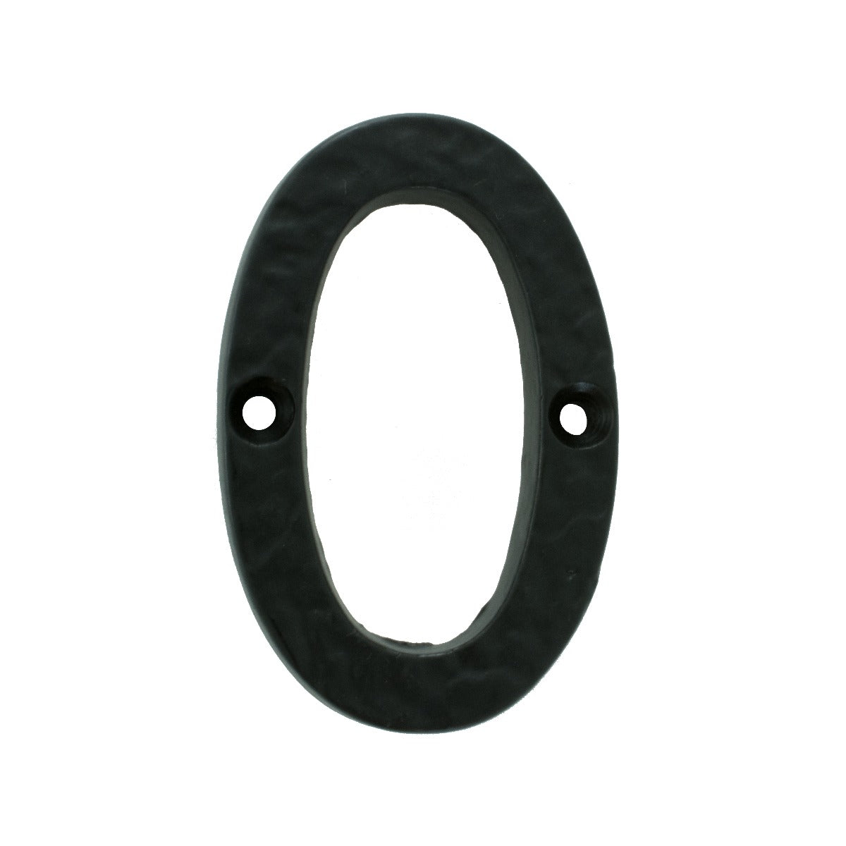 High quality image of Ludlow - Numeral 0 (Face Fix) - Black Antique | Sku. lf55490 | Trade Door Handles.