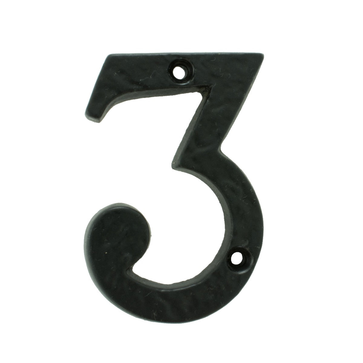 High quality image of Ludlow - Numeral 3 (Face Fix) - Black Antique | Sku. lf55493 | Trade Door Handles.