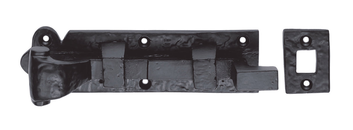 High quality image of Ludlow - Cranked Door Bolt 115mm - Black Antique | Sku. lf5563a | Trade Door Handles.