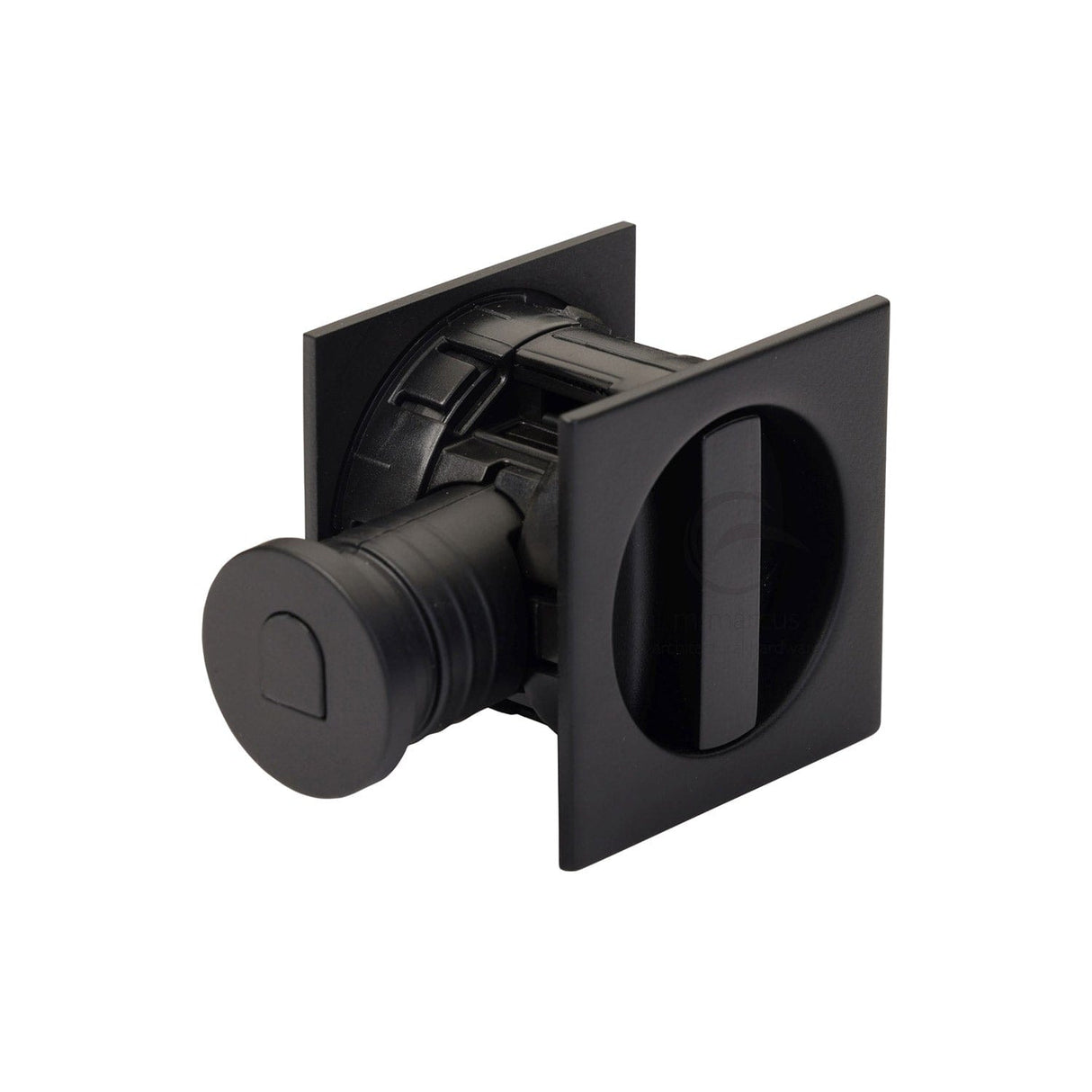 M.Marcus Door Furniture Matt Black M.Marcus Architectural Hardware - Tubular Lock with Square Privacy Turn & Release - Matt Black