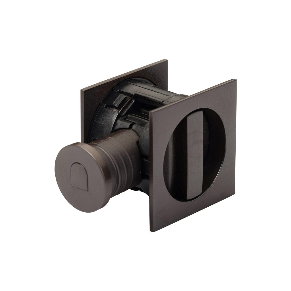 M.Marcus Door Furniture Matt Bronze M.Marcus Architectural Hardware - Tubular Lock with Square Privacy Turn & Release - Matt Bronze