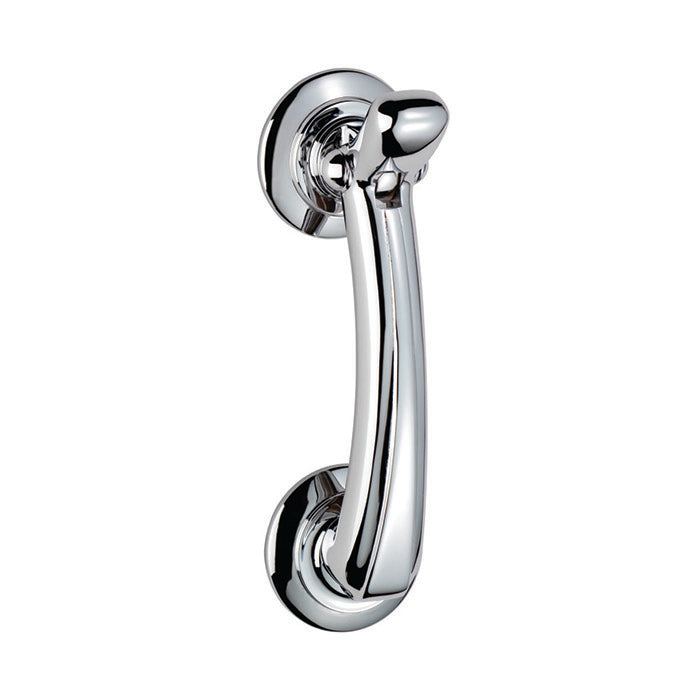 High quality image of Carlisle Brass - Door Knocker on Rose - Polished Chrome | Sku. m43cp | Trade Door Handles.