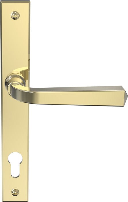 Mila Door Furniture Polished Gold / Multi Point Lock Set Mila Heritage Multi-Point Locking Door Handle Gold