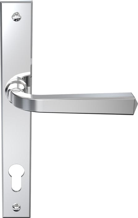 Mila Door Furniture Polished Chrome / Multi Point Lock Set Mila Heritage Multi-Point Locking Door Handle Polished Chrome