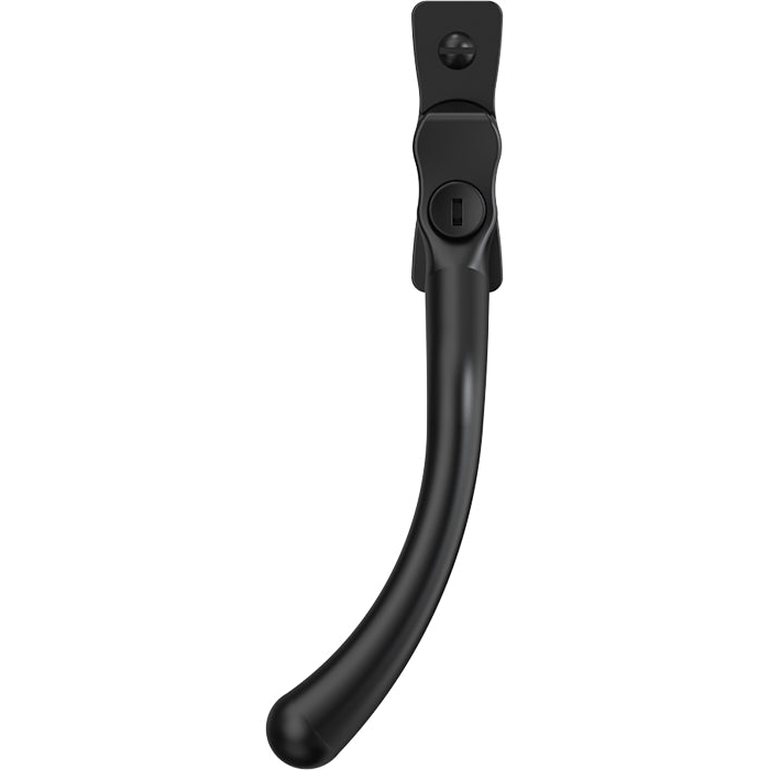 Mila Window Furniture Matt Black / Left Hand / Yes Mila Heritage Pear Drop Casement Handle Matt Black Left hand