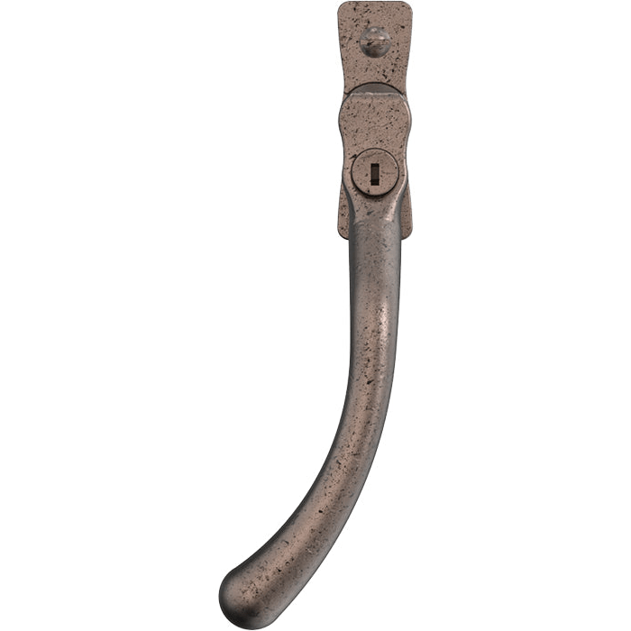 Mila Window Furniture Pewter Patina / Left Hand / Yes Mila Heritage Pear Drop Casement Handle Pewter Patina Left hand