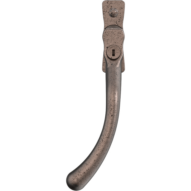 Mila Window Furniture Pewter Patina / Left Hand / Yes Mila Heritage Pear Drop Casement Handle Pewter Patina Left hand