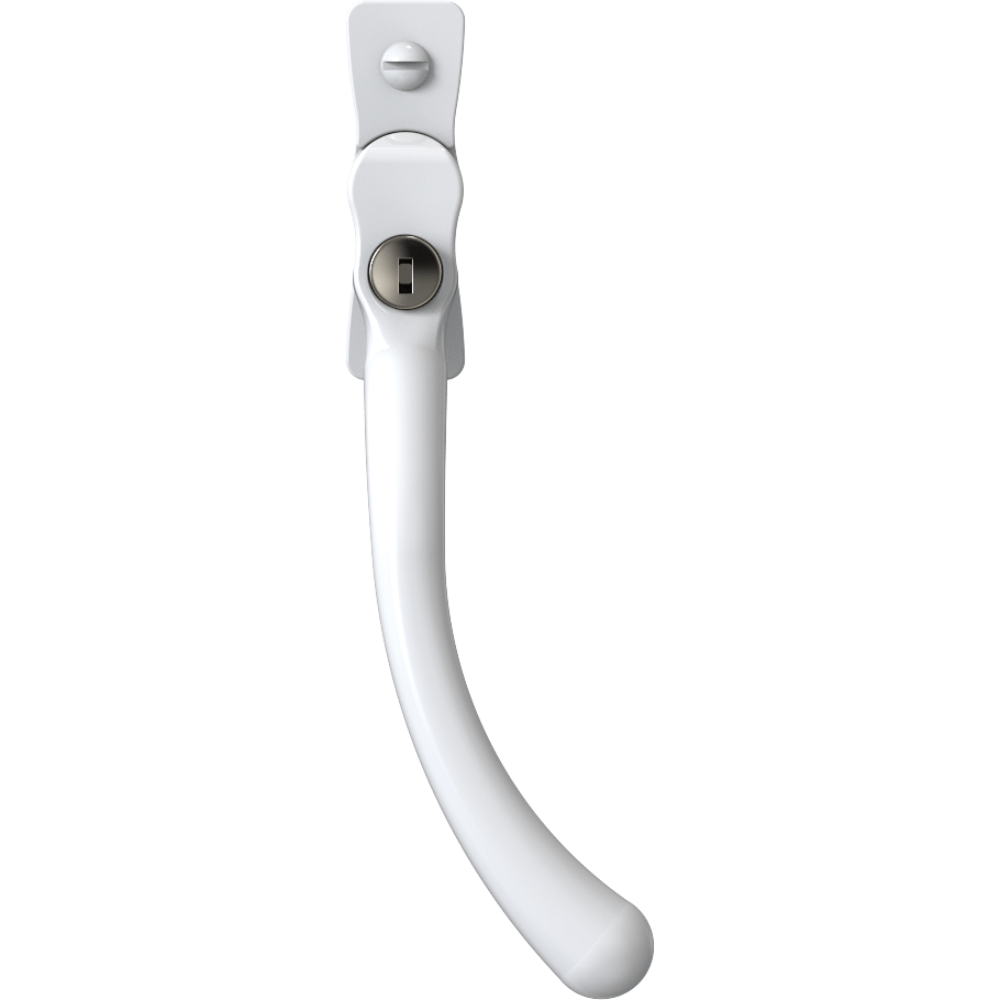 Mila Window Furniture White / Right Hand / Yes Mila Heritage Pear Drop Casement Handle White Right hand