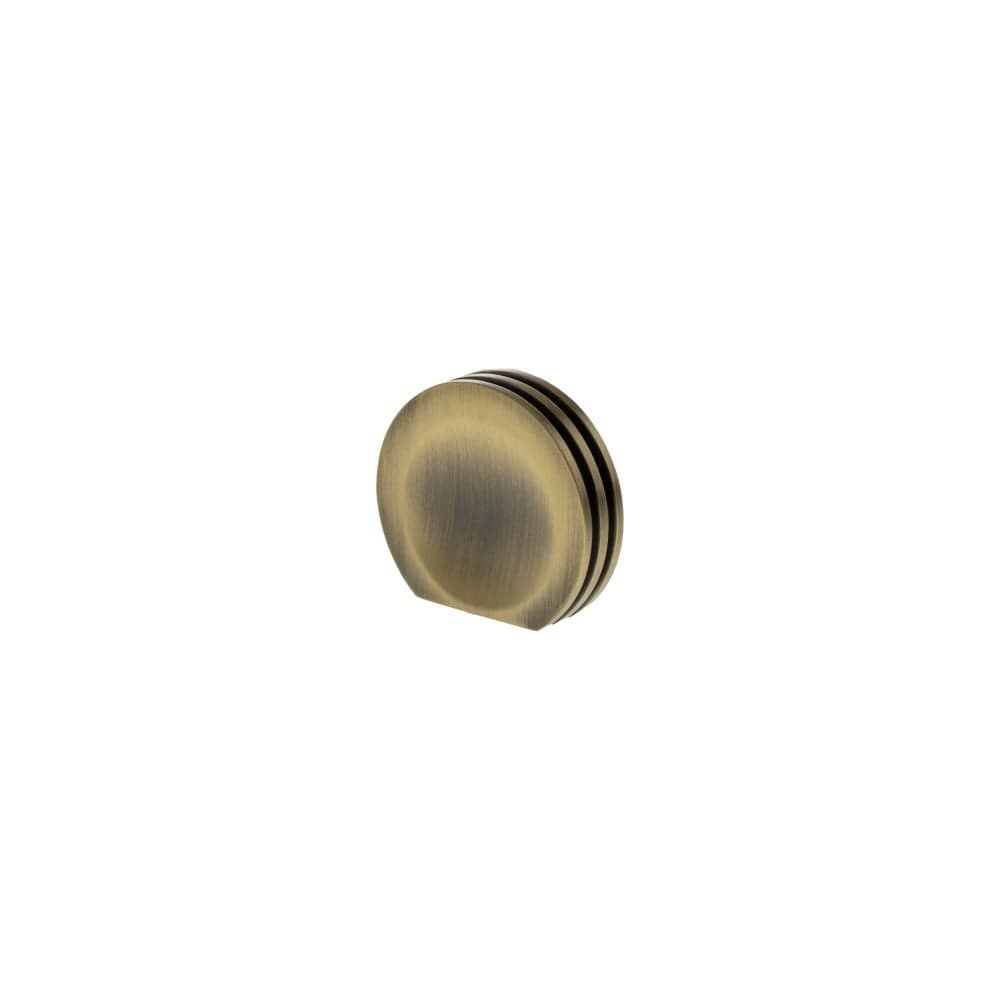 Millhouse Brass Cabinet Hardware Antique Brass / Cabinet Knobs Millhouse Brass Battersea Linear Finger Pull Cabinet Knob Handle - Antique Brass