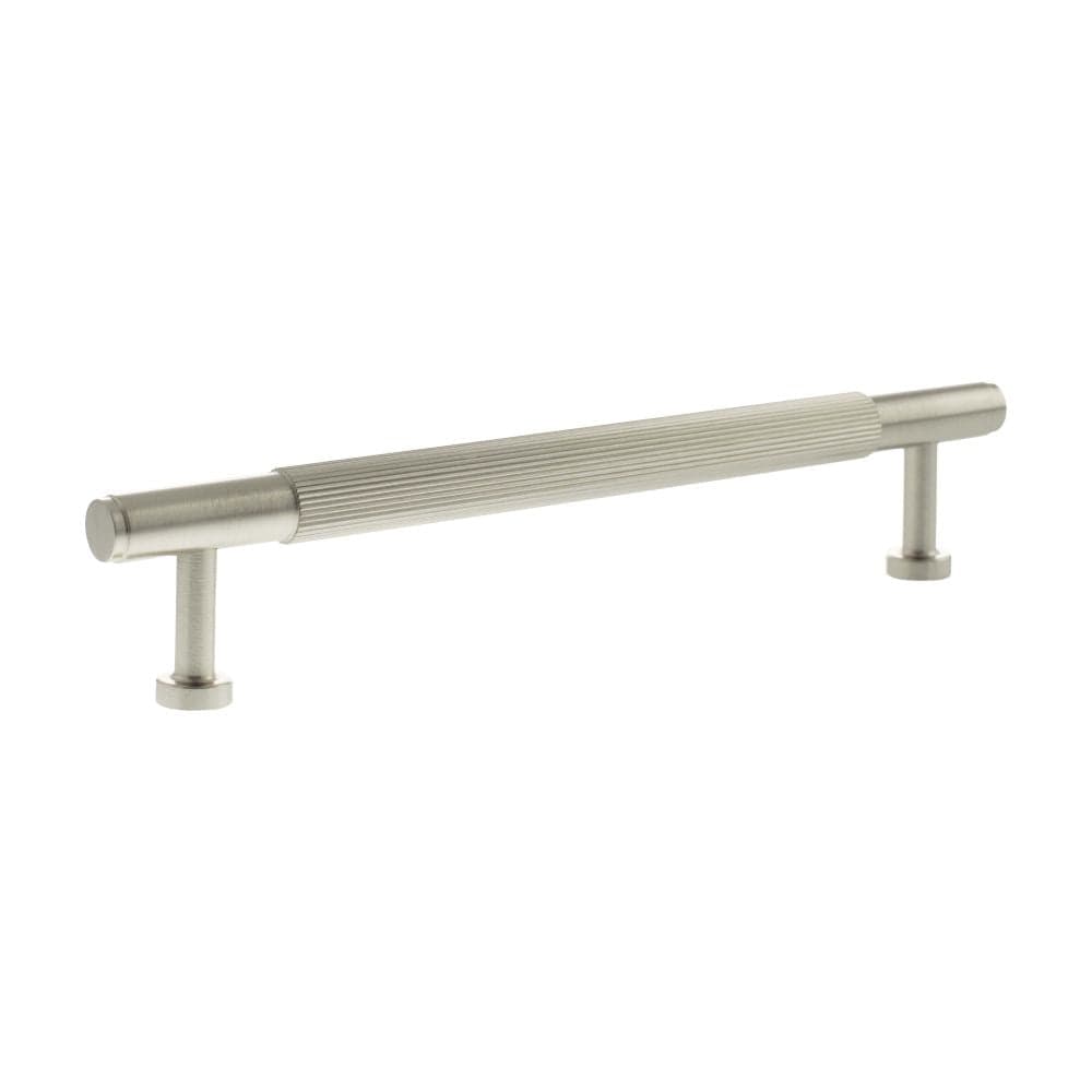 Millhouse Brass Cabinet Hardware Satin Nickel / Cabinet Pull Handles Millhouse Brass Battersea Linear T-Bar Cabinet Pull Handle 160mm - Satin Nickel