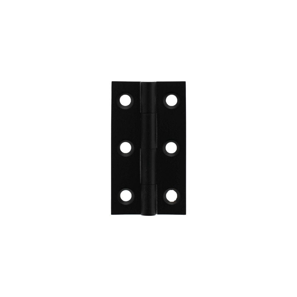 Millhouse Brass Cabinet Hardware Matt Black / Cabinet Hinges / 2" (51mm) Millhouse Brass Cabinet Butt Hinges 50mm x 28mm x 2mm - Matt Black