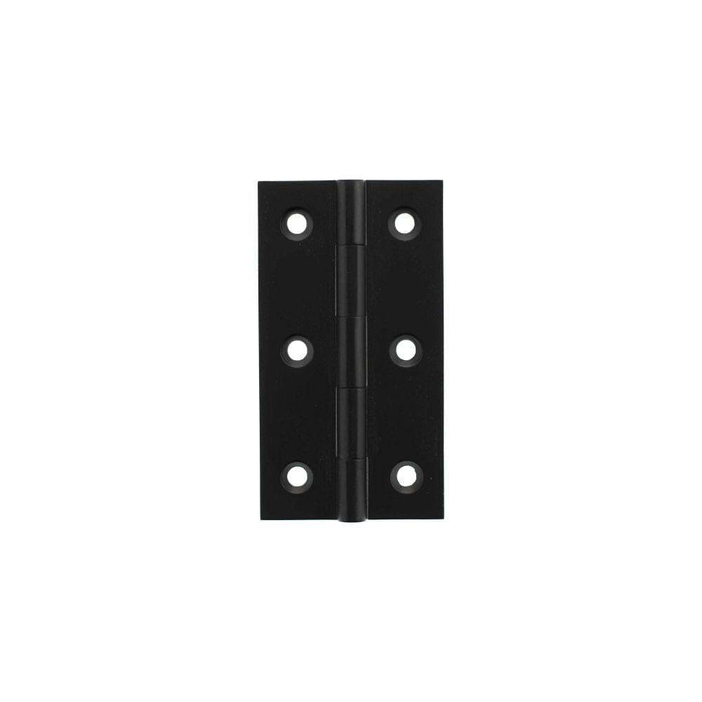 Millhouse Brass Cabinet Hardware Matt Black / Cabinet Hinges / 3" (76mm) Millhouse Brass Cabinet Butt Hinges 75mm x 41mm x 2mm - Matt Black