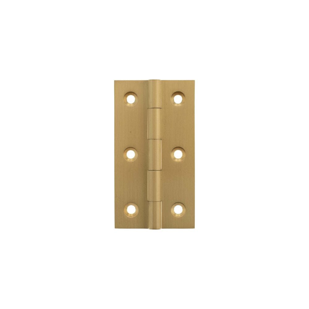 Millhouse Brass Cabinet Hardware Satin Brass / Cabinet Hinges / 3" (76mm) Millhouse Brass Cabinet Butt Hinges 75mm x 41mm x 2mm - Satin Brass