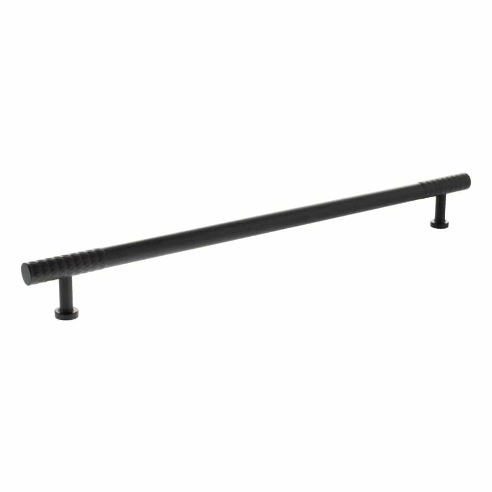 Millhouse Brass Cabinet Hardware Matt Black / Cabinet Pull Handles Millhouse Brass Chrysler Diamond T-Bar Cabinet Pull Handle 320mm - Matt Black