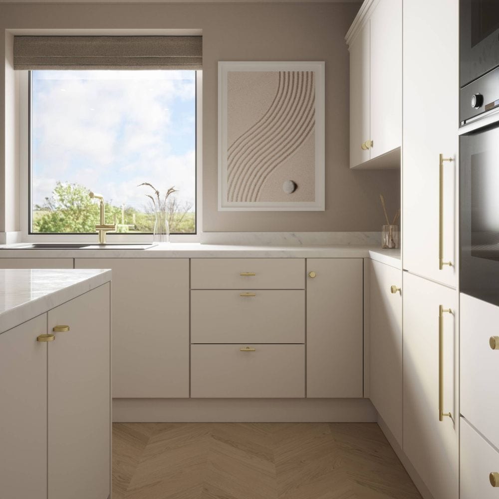 Millhouse Brass Cabinet Hardware Antique Brass / Cabinet Knobs Millhouse Brass Eiffel Knurled Cylinder Cabinet Knob Handle - Antique Brass