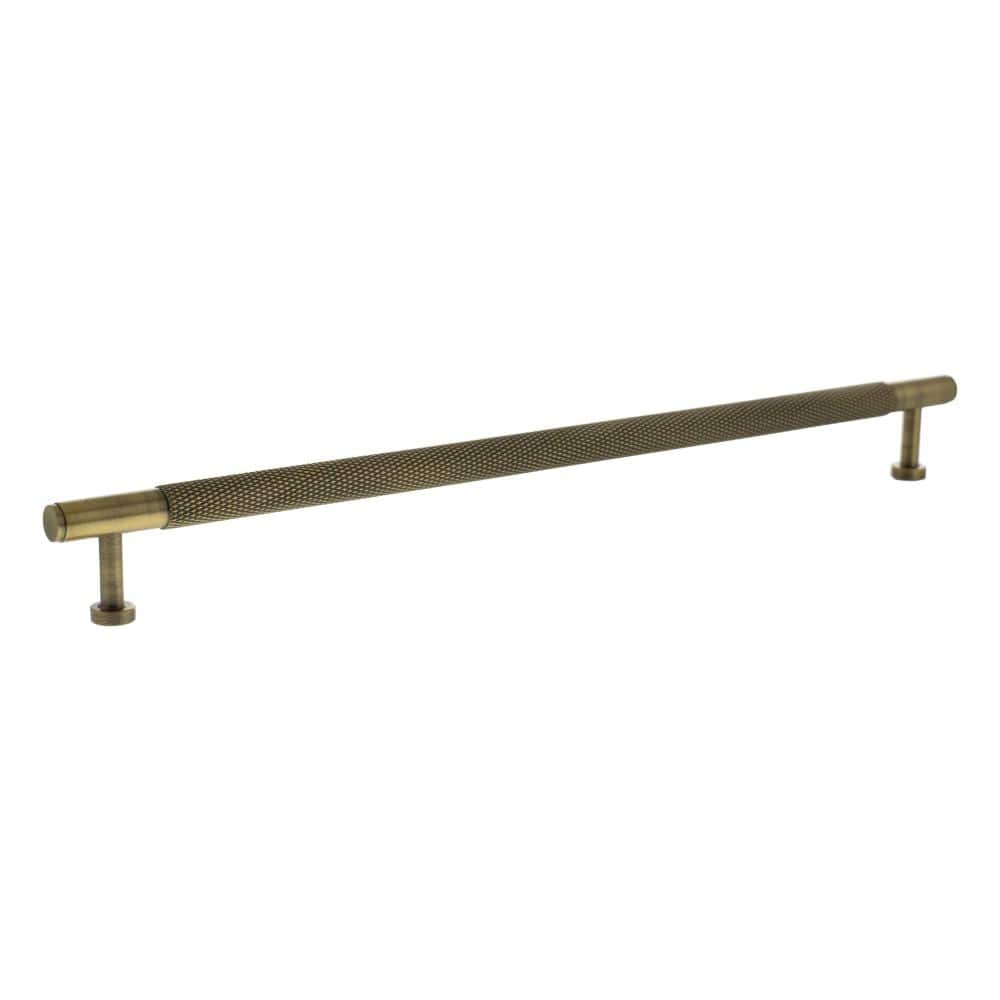 Millhouse Brass Cabinet Hardware Antique Brass / Cabinet Pull Handles Millhouse Brass Eiffel Knurled T-Bar Cabinet Pull Handle 320mm - Antique Brass