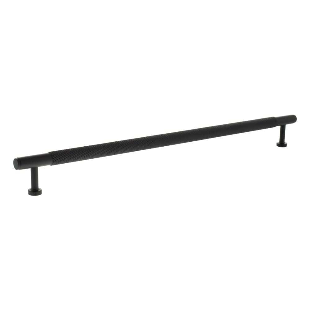 Millhouse Brass Cabinet Hardware Matt Black / Cabinet Pull Handles Millhouse Brass Eiffel Knurled T-Bar Cabinet Pull Handle 320mm - Matt Black