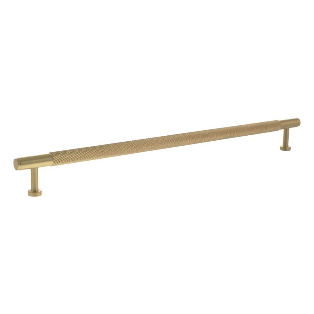 Millhouse Brass Cabinet Hardware Satin Brass / Cabinet Pull Handles Millhouse Brass Eiffel Knurled T-Bar Cabinet Pull Handle 320mm - Satin Brass