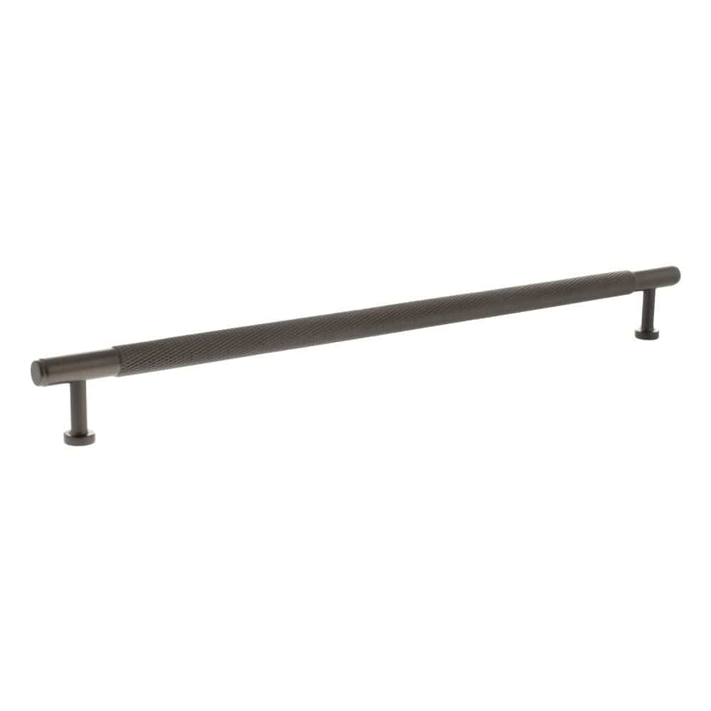 Millhouse Brass Cabinet Hardware Urban Dark Bronze / Cabinet Pull Handles Millhouse Brass Eiffel Knurled T-Bar Cabinet Pull Handle 320mm - Urban Dark Bronze