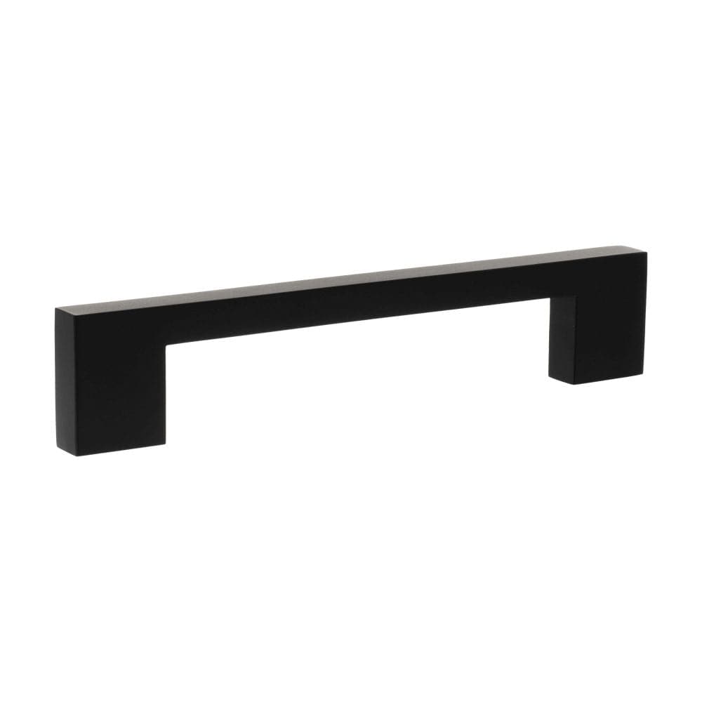Millhouse Brass Cabinet Hardware Matt Black / Cabinet Pull Handles Millhouse Brass Empire Slim Cabinet Pull Handle 128mm - Matt Black