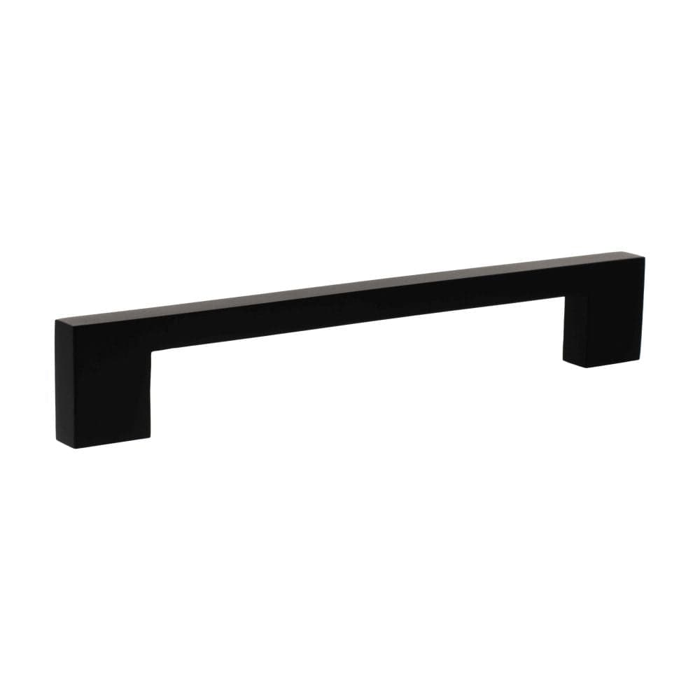 Millhouse Brass Cabinet Hardware Matt Black / Cabinet Pull Handles Millhouse Brass Empire Slim Cabinet Pull Handle 160mm - Matt Black