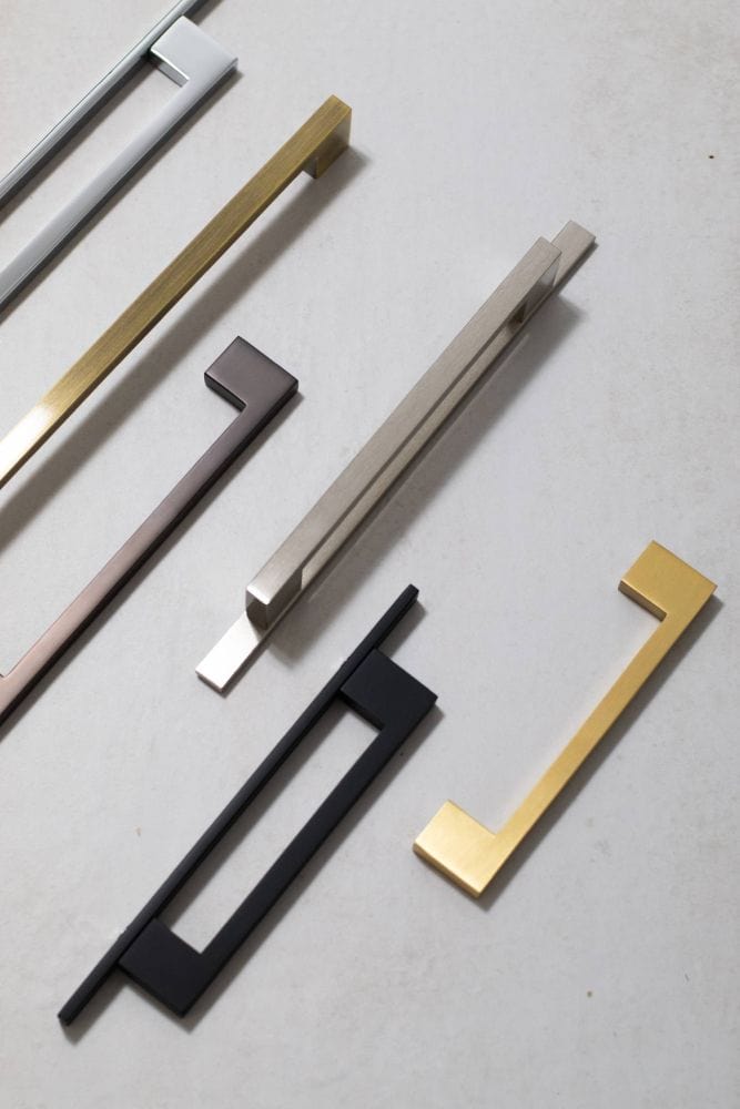 Millhouse Brass Cabinet Hardware Satin Nickel / Cabinet Pull Handles Millhouse Brass Empire Slim Cabinet Pull Handle on Backplate 160mm - Satin Nickel