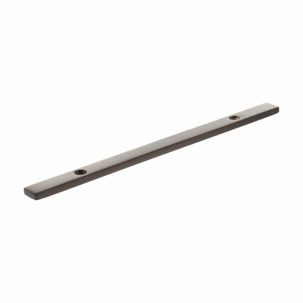 Millhouse Brass Cabinet Hardware Urban Dark Bronze / Backplate Only Millhouse Brass Long Narrow Cabinet Handle Backplate 128mm - Urban Dark Bronze