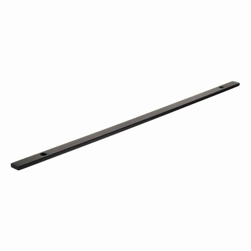 Millhouse Brass Cabinet Hardware Matt Black / Backplate Only Millhouse Brass Long Narrow Cabinet Handle Backplate 320mm - Matt Black