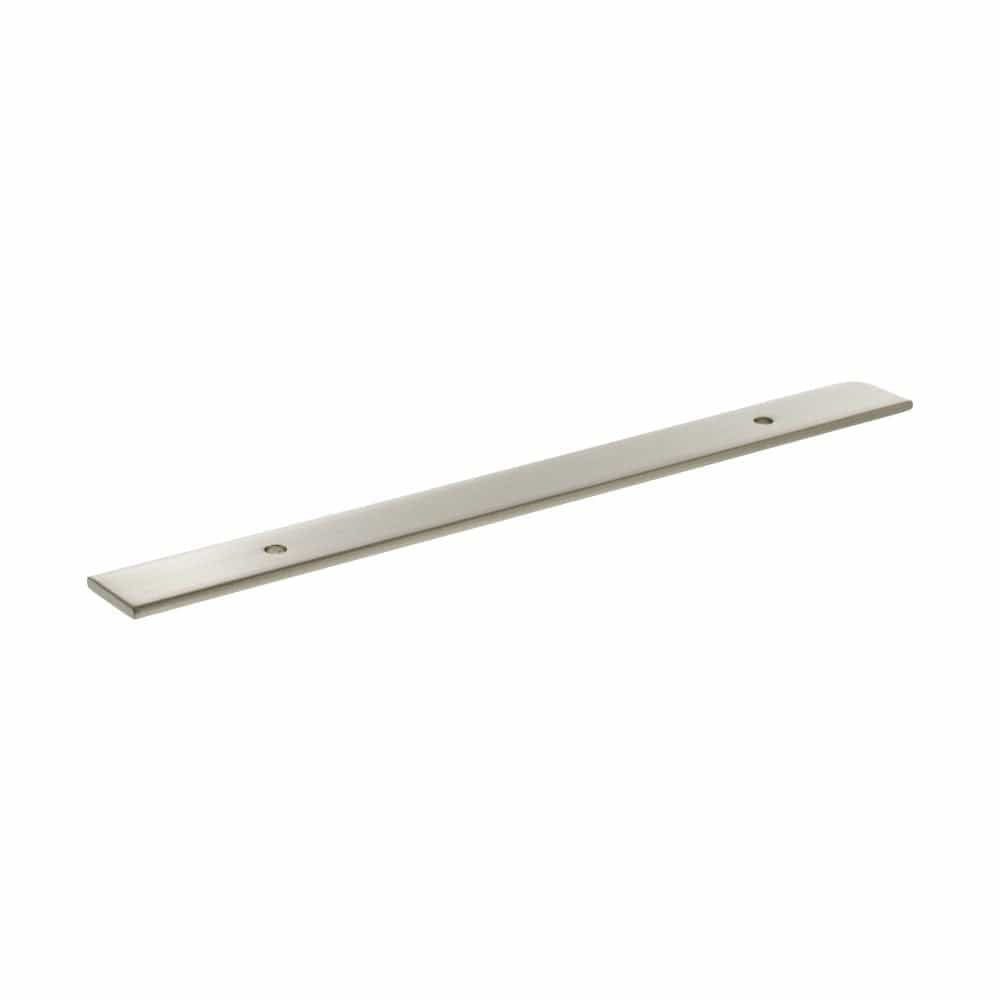 Millhouse Brass Cabinet Hardware Satin Nickel / Backplate Only Millhouse Brass Long Wide Cabinet Handle Backplate 128mm - Satin Nickel