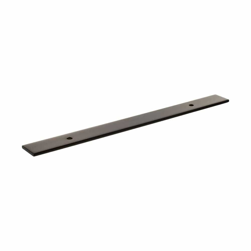 Millhouse Brass Cabinet Hardware Urban Dark Bronze / Backplate Only Millhouse Brass Long Wide Cabinet Handle Backplate 128mm - Urban Dark Bronze