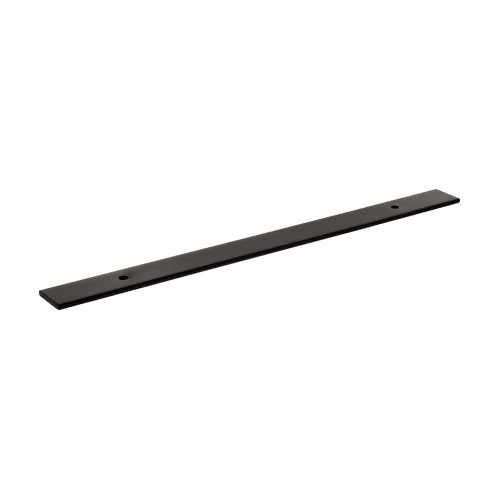 Millhouse Brass Cabinet Hardware Matt Black / Backplate Only Millhouse Brass Long Wide Cabinet Handle Backplate 160mm - Matt Black