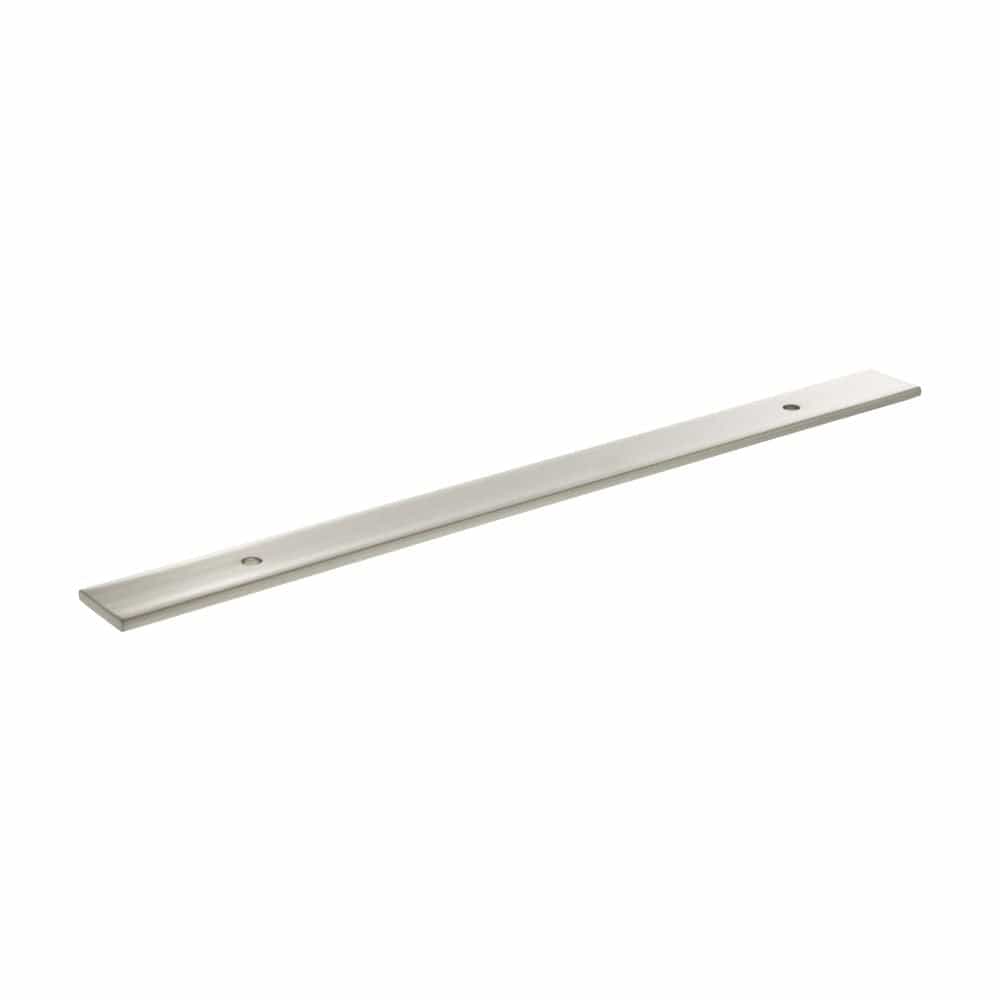 Millhouse Brass Cabinet Hardware Satin Nickel / Backplate Only Millhouse Brass Long Wide Cabinet Handle Backplate 160mm - Satin Nickel