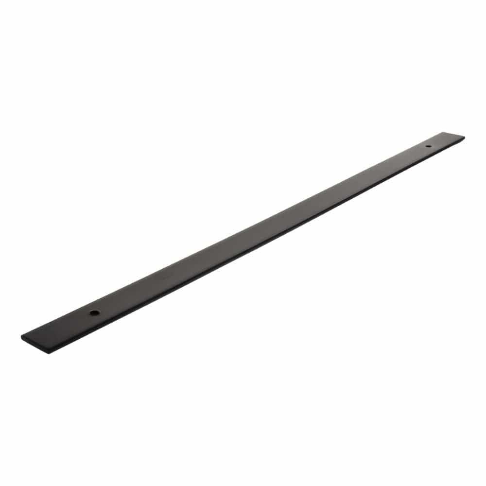 Millhouse Brass Cabinet Hardware Matt Black / Backplate Only Millhouse Brass Long Wide Cabinet Handle Backplate 320mm - Matt Black