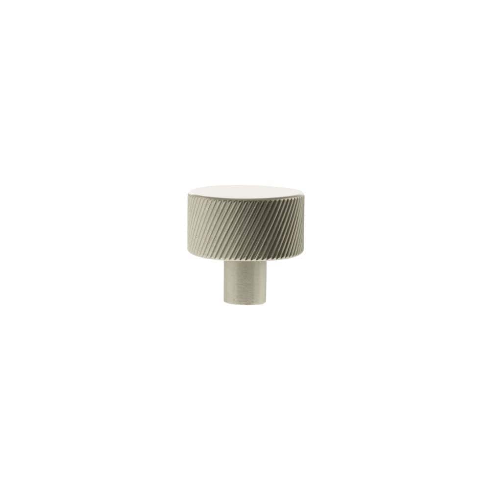 Millhouse Brass Cabinet Hardware Satin Nickel / Cabinet Knobs Millhouse Brass Paddington Spiral Round Cabinet Knob Handle - Satin Nickel