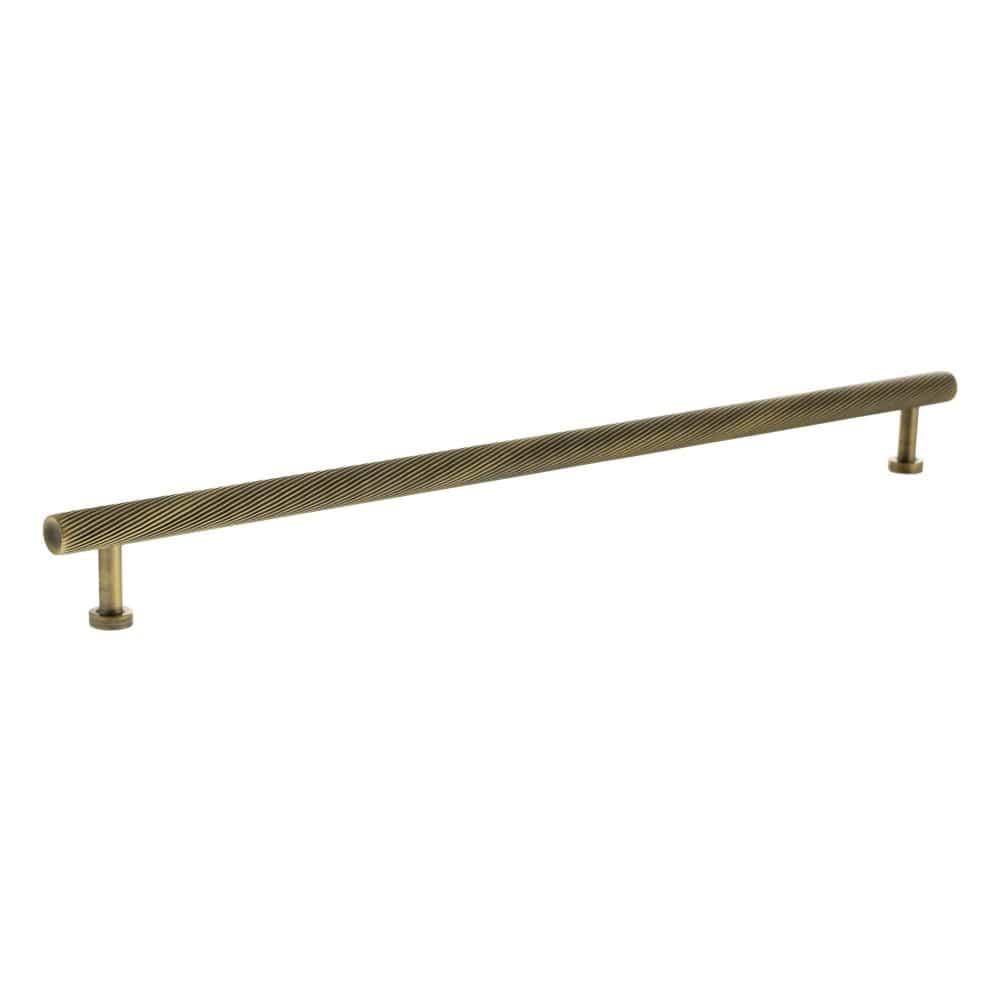Millhouse Brass Cabinet Hardware Antique Brass / Cabinet Pull Handles Millhouse Brass Paddington Spiral T-Bar Cabinet Pull Handle 320mm - Antique Brass