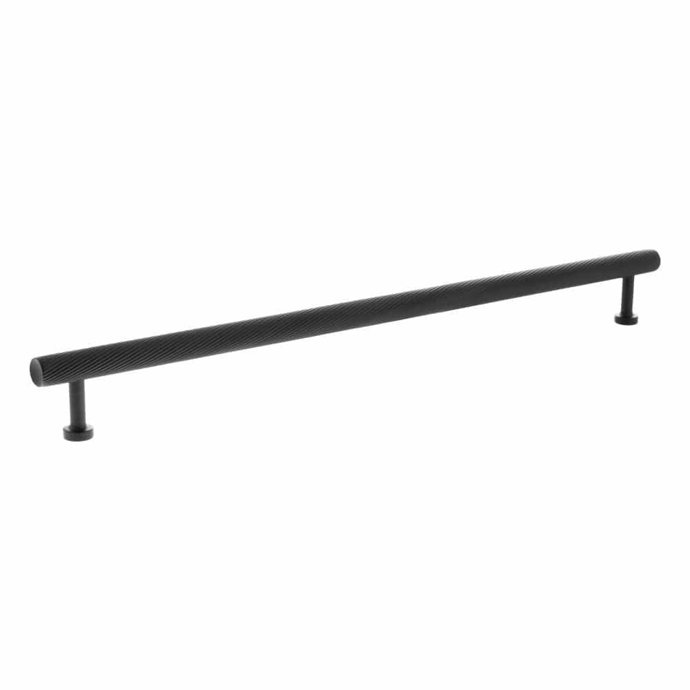 Millhouse Brass Cabinet Hardware Matt Black / Cabinet Pull Handles Millhouse Brass Paddington Spiral T-Bar Cabinet Pull Handle 320mm - Matt Black