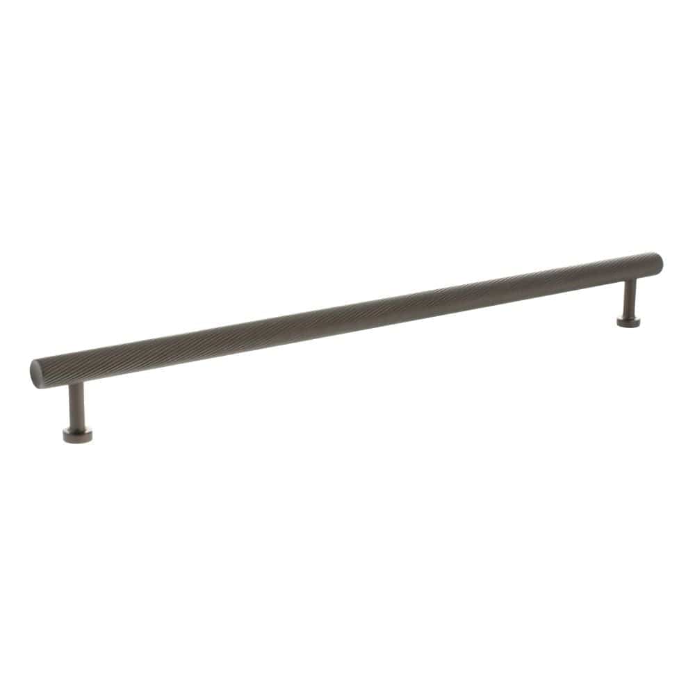 Millhouse Brass Cabinet Hardware Urban Dark Bronze / Cabinet Pull Handles Millhouse Brass Paddington Spiral T-Bar Cabinet Pull Handle 320mm - Urban Dark Bronze