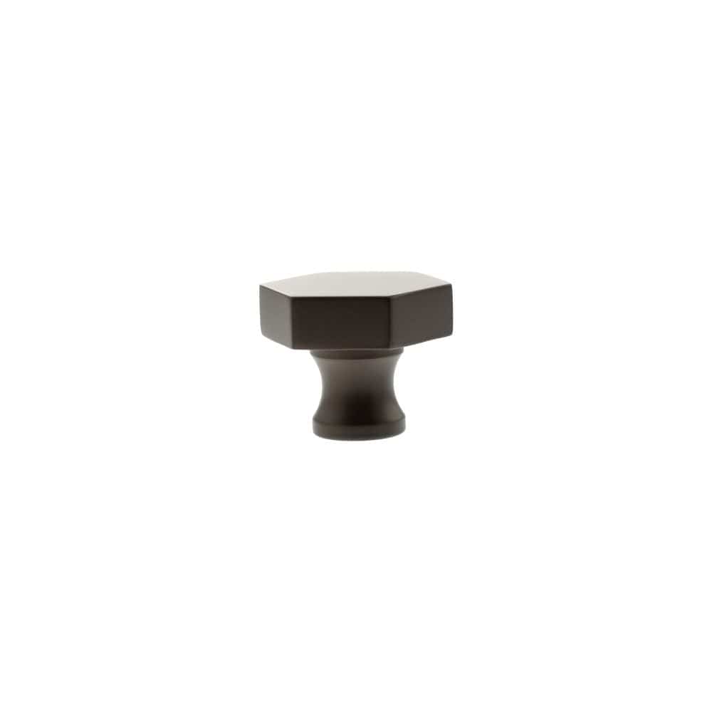 Millhouse Brass Cabinet Hardware Urban Dark Bronze / Cabinet Knobs Millhouse Brass Pennington Hexagonal Cabinet Knob Handle - Urban Dark Bronze