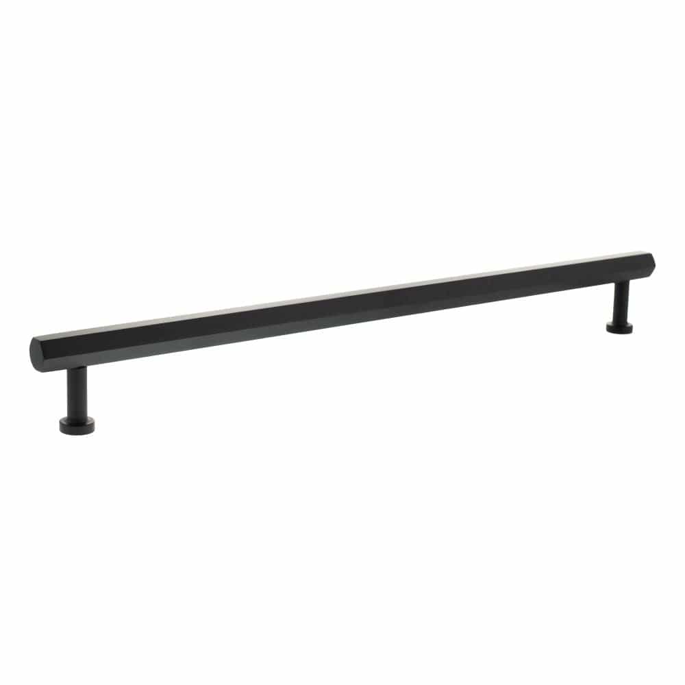 Millhouse Brass Cabinet Hardware Matt Black / Cabinet Pull Handles Millhouse Brass Pennington Hexagonal T-Bar Cabinet Pull Handle 320mm - Matt Black