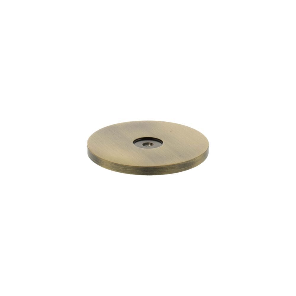 Millhouse Brass Cabinet Hardware Antique Brass / Backplate Only Millhouse Brass Round Cabinet Handle Backplate - Antique Brass