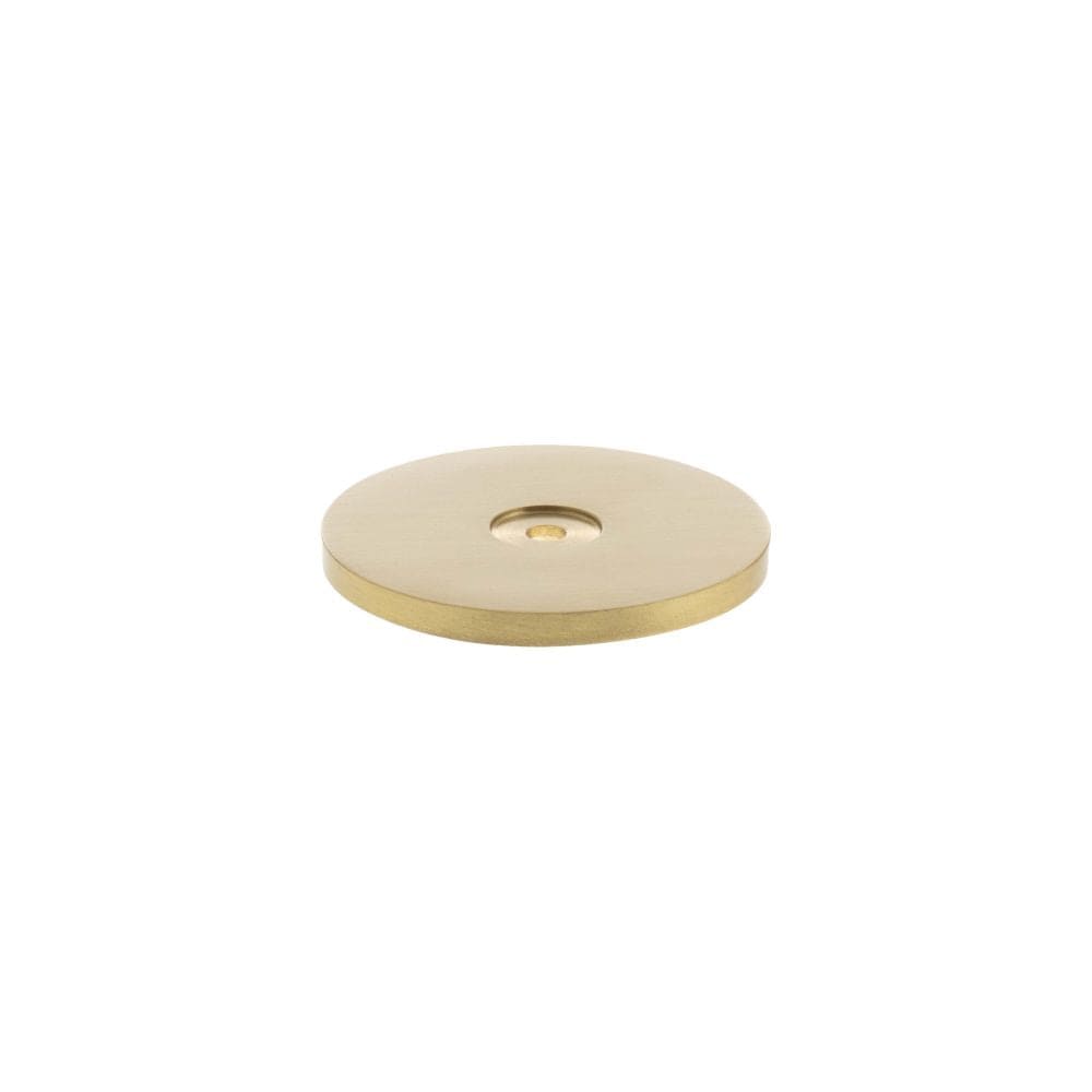 Millhouse Brass Cabinet Hardware Satin Brass / Backplate Only Millhouse Brass Round Cabinet Handle Backplate - Satin Brass