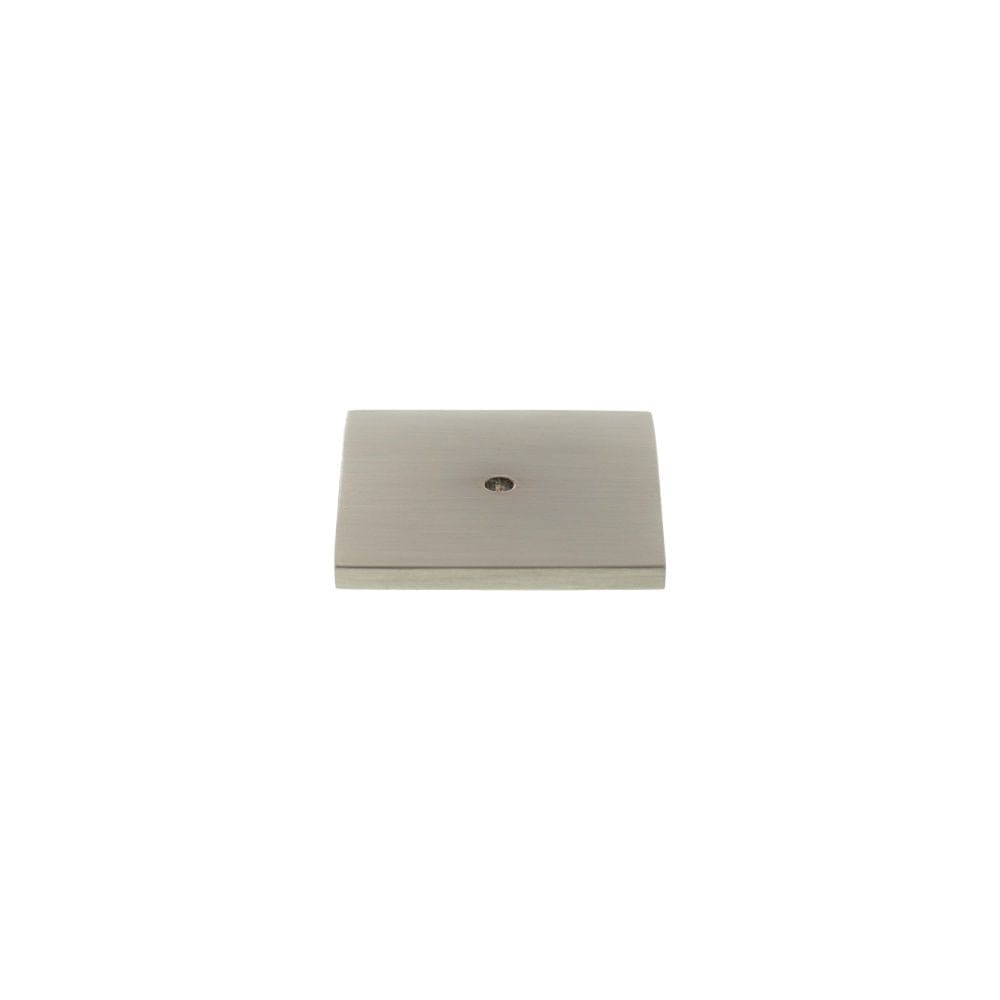 Millhouse Brass Cabinet Hardware Satin Nickel / Backplate Only Millhouse Brass Square Cabinet Handle Backplate - Satin Nickel