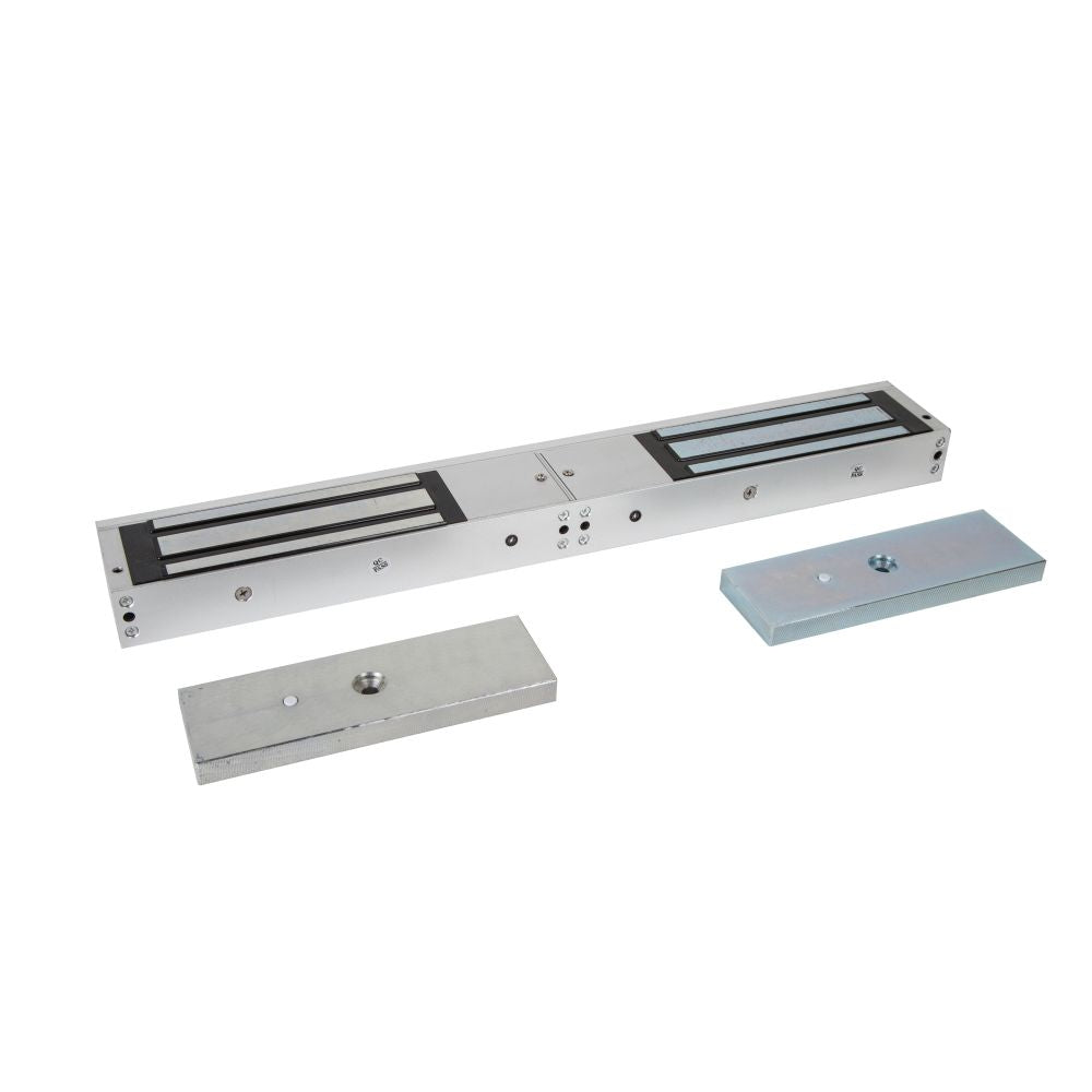 High quality image of the Zoo Hardware - Standard Double Monitored Magnetic Lock 1200lbs (545kgs x2) Holding Force | Sku. ml1200-d-m | available to order from Trade Door Handles in Kendal.